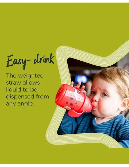 Tommee Tippee Tasse à paille Super Star 300ml - Jaune Vaisselle