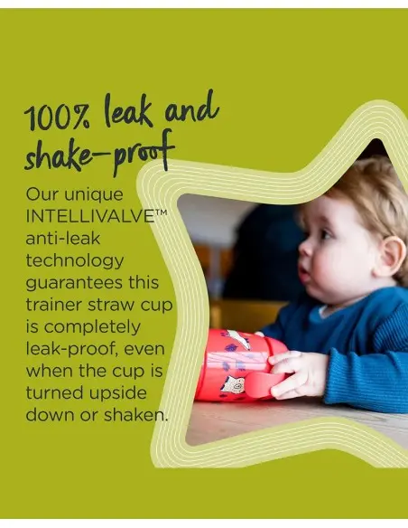Tommee Tippee Tasse à paille Super Star 300ml - Jaune Vaisselle