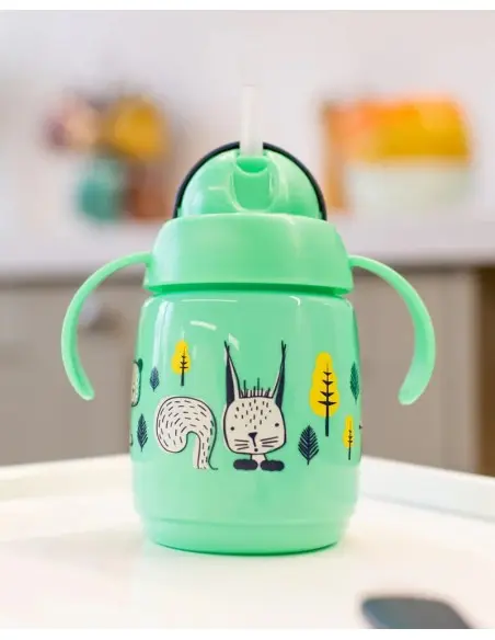 Tommee Tippee Tasse à paille Super Star 300ml - Vert Vaisselle