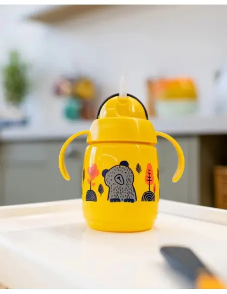 Tommee Tippee Tasse à paille Super Star 300ml - Jaune Vaisselle
