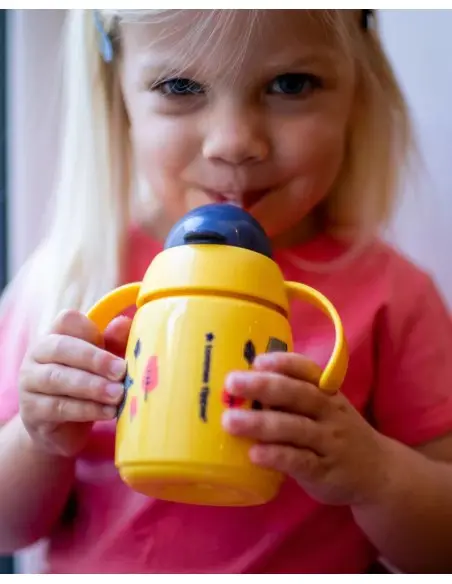 Tommee Tippee Tasse à paille Super Star 300ml - Jaune Vaisselle