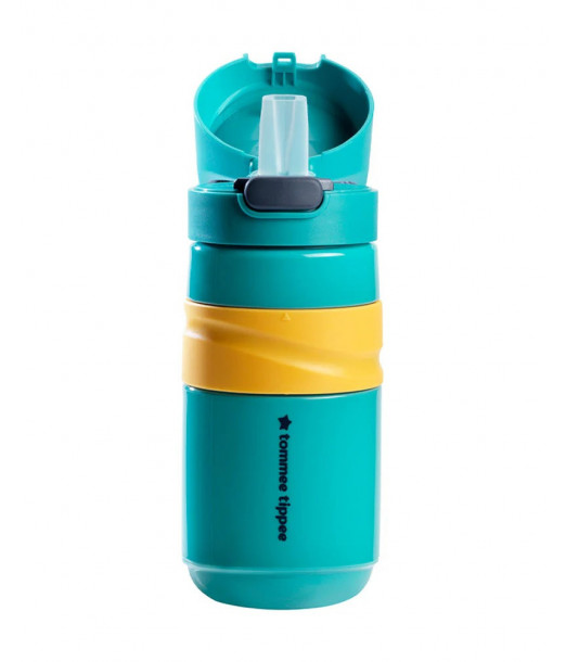 Tommee Tippee Gourde Anti-Fuite avec Paille 500ml - Turquoise