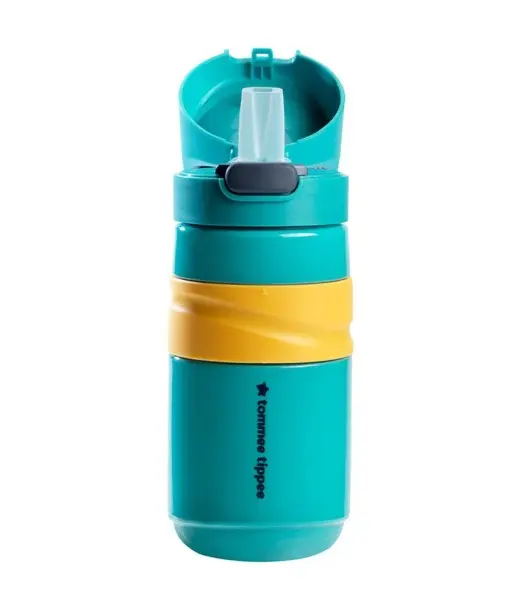 Tommee Tippee Gourde Anti-Fuite avec Paille 500ml - Turquoise