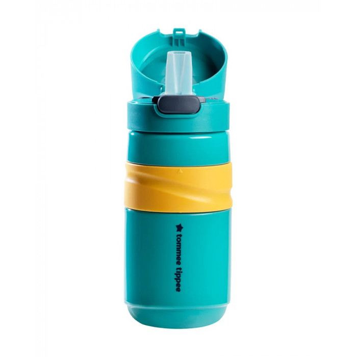 Tommee Tippee Gourde Anti-Fuite avec Paille 500ml - Turquoise