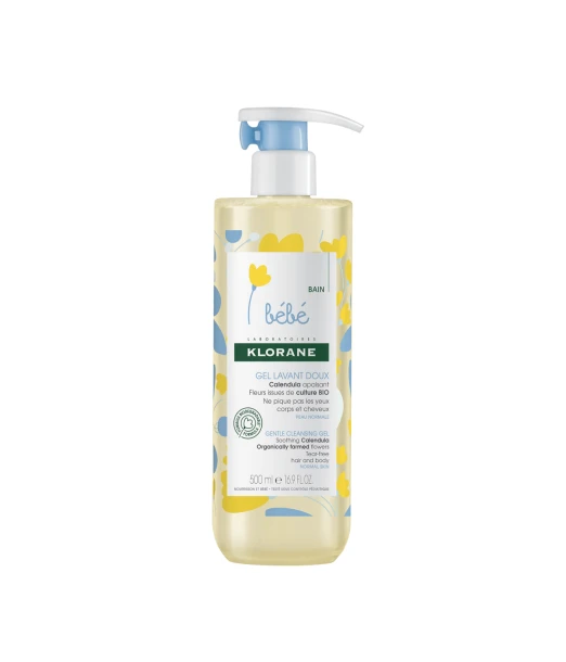 Klorane Baby gentle body and hair gel 500 ml
