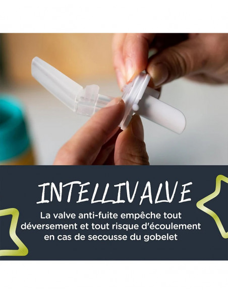 Tommee Tippee Gourde Anti-Fuite avec Paille 500ml - Orange