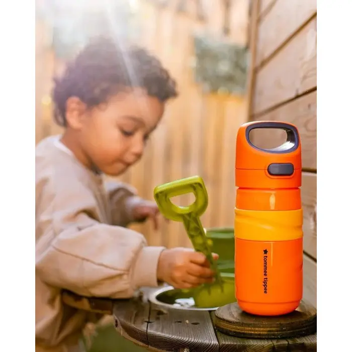 Tommee Tippee Gourde Anti-Fuite avec Paille 500ml - Orange