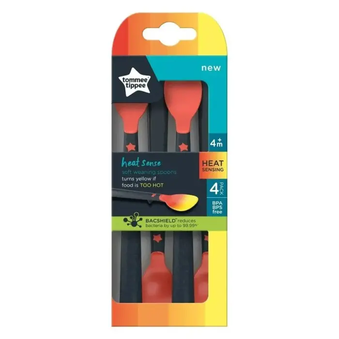 Tommee Tippee Lot de 4 Cuillères Thermosensibles 4M+ Vaisselle