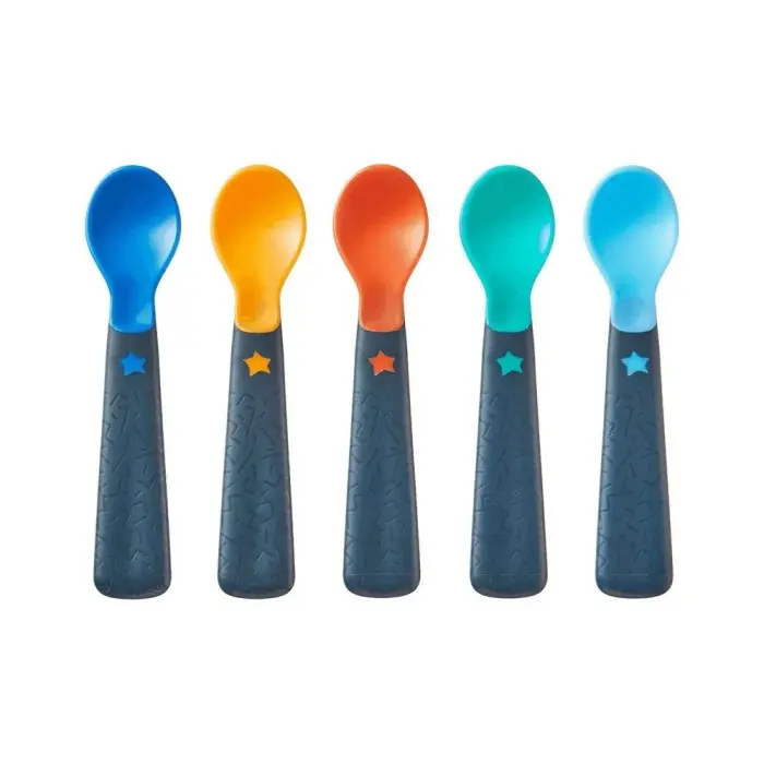 Tommee Tippee Lot de 5 Cuillères d'apprentissage Easigrip 4M+