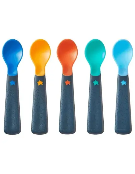 Tommee Tippee Lot de 5 Cuillères d'apprentissage Easigrip 4M+