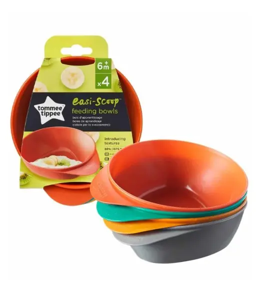 Tommee Tippee Lot de 4 Bols pour Bébé Easi Scoop 6M+ Vaisselle