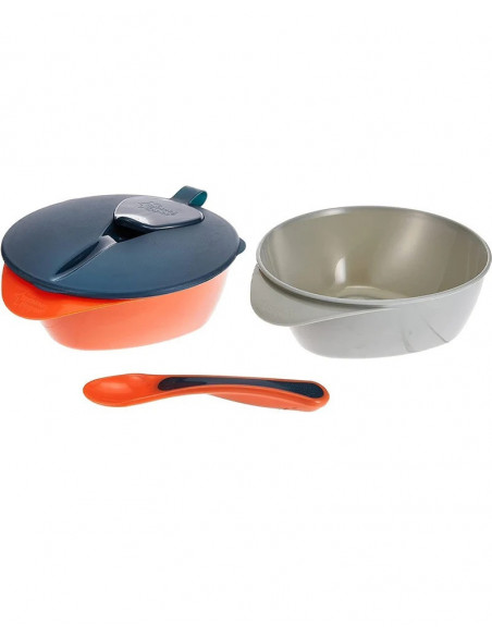 Tommee Tippee Lot de 2 Bols avec Couvercle et Cuillère 6M+