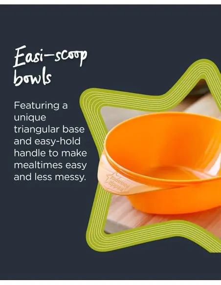 Tommee Tippee Kit d'apprentissage en Silicone Vaisselle bébé -