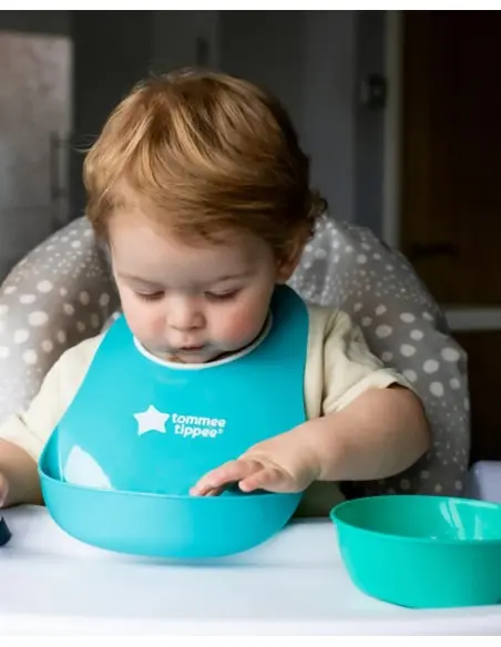 Tommee Tippee Bavoir avec Fermoir Réglable - Turquoise