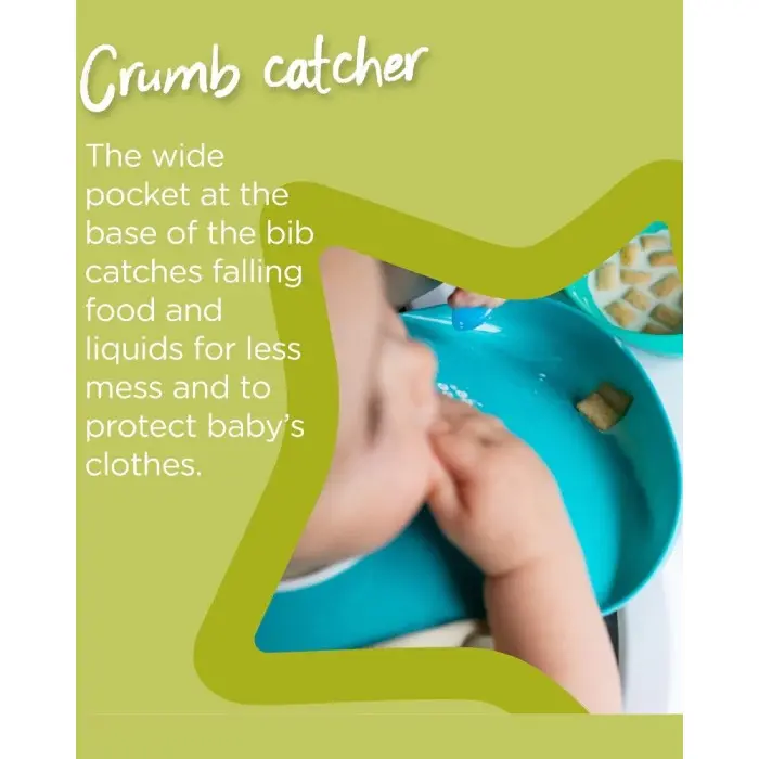 Tommee Tippee Bavoir avec Fermoir Réglable - Turquoise