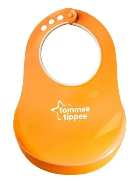 Tommee Tippee Bavoir avec Fermoir Réglable - Orange Vaisselle