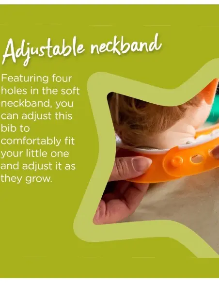 Tommee Tippee Bavoir avec Fermoir Réglable - Mauve Vaisselle