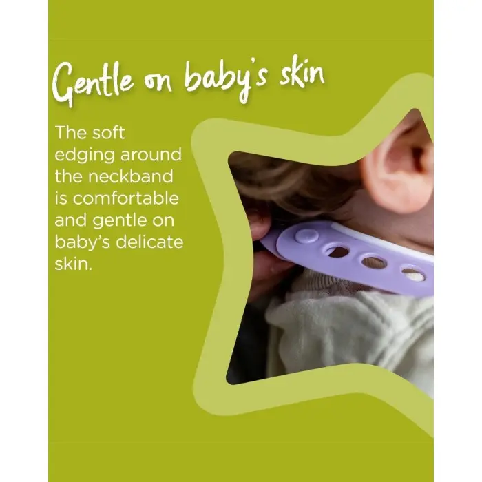 Tommee Tippee Bavoir avec Fermoir Réglable - Mauve Vaisselle