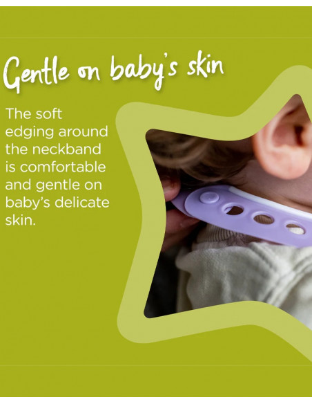 Tommee Tippee Bavoir avec Fermoir Réglable - Mauve Vaisselle