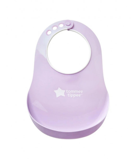 Tommee Tippee Bavoir avec Fermoir Réglable - Mauve Vaisselle