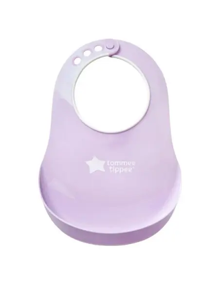 Tommee Tippee Bavoir avec Fermoir Réglable - Mauve Vaisselle