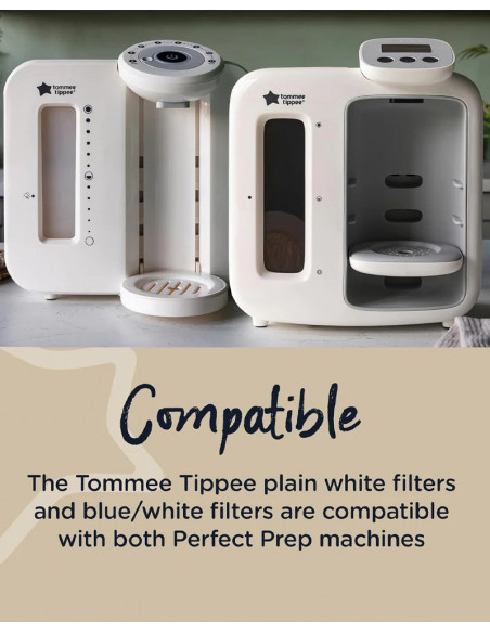 Tommee Tippee Lot de 2 filtres de rechange pour préparateur de