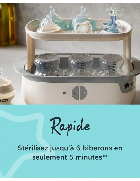Tommee Tippee Stérilisateur Électrique à Vapeur Super Steam -
