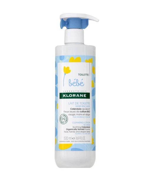 Klorane Baby no-rinse cleansing milk 500 ml