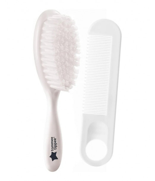 Tommee Tippee Ensemble Brosse et Peigne - Blanc Brosse et 2