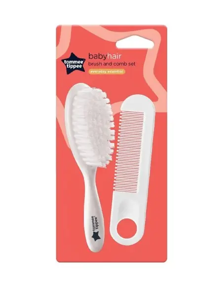 Tommee Tippee Ensemble Brosse et Peigne - Blanc Brosse et