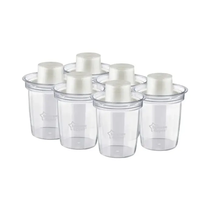 Tommee Tippee Lot de 6 distributeurs de lait en poudre Doseurs