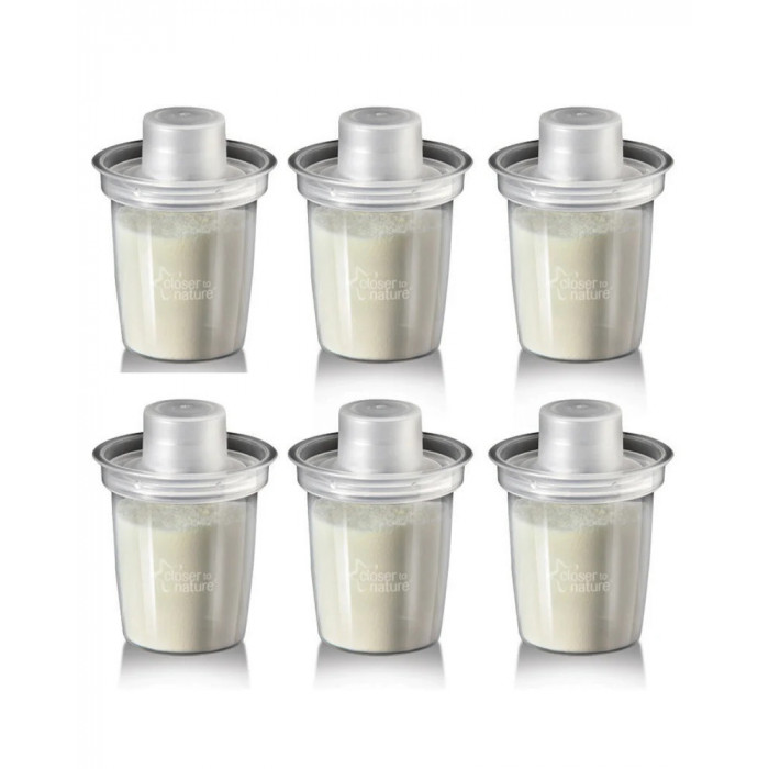 Tommee Tippee Lot de 6 distributeurs de lait en poudre Doseurs