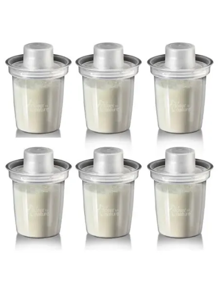 Tommee Tippee Lot de 6 distributeurs de lait en poudre Doseurs