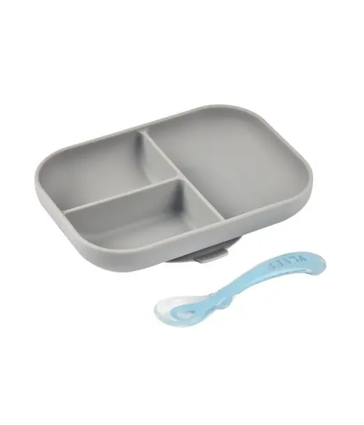 Beaba Set Repas Silicone avec Ventouse 4m+ Vaisselle bébé - 2