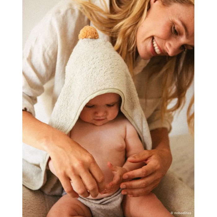 Nobodinoz Cape de Bain Bébé So Cute - Sage Green Sortie de bain