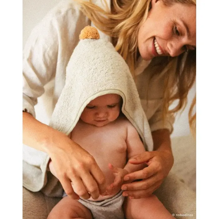 Nobodinoz Cape de Bain Bébé So Cute - Sage Green Sortie de bain