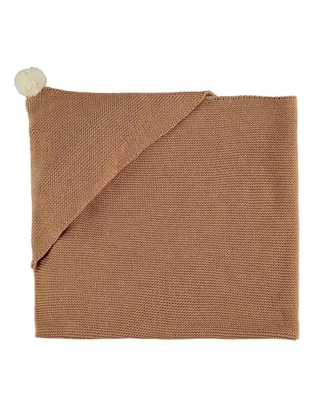 Nobodinoz Cape de Bain Bébé en tricot So Cute - Biscuit Sortie