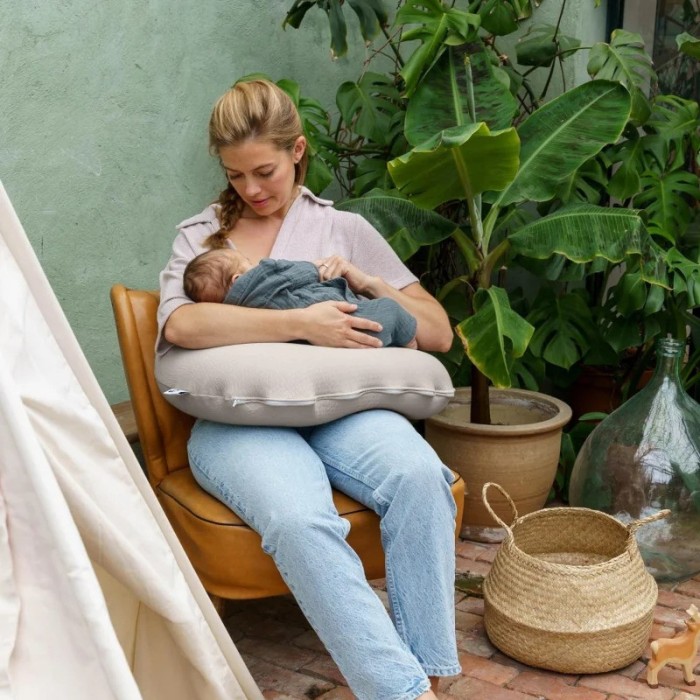 Coussin D'allaitement Doomoo Softy Jersey beige Coussin