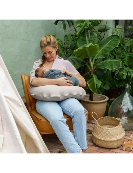 Coussin D'allaitement Doomoo Softy Jersey beige Coussin
