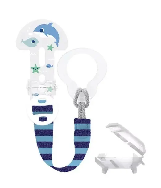 Mam Attache-sucette Clip+Cover - Bleu Univers Bébé - Mam Maroc