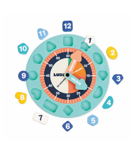 Ludi Horloge - J'apprends l'heure 3ans+ Jeux éducatifs - Ludi