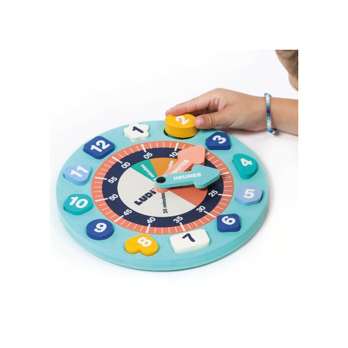 Ludi Horloge - J'apprends l'heure 3ans+ Jeux éducatifs - Ludi