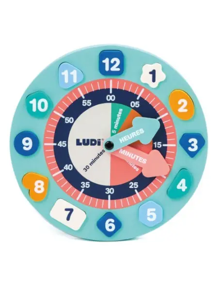 Ludi Horloge - J'apprends l'heure 3ans+ Jeux éducatifs - Ludi