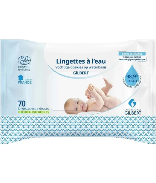 Gilbert water wipes 70 units