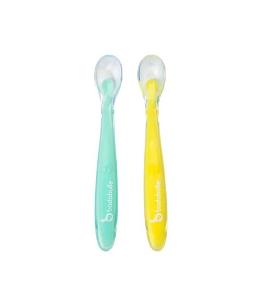 Badabulle Lot de 2 Cuillères Bébé 4m+ Vaisselle bébé -