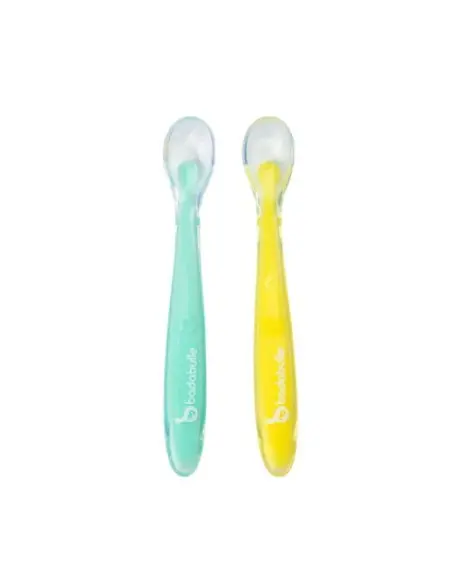 Badabulle pack of 2 baby spoons from 4 months