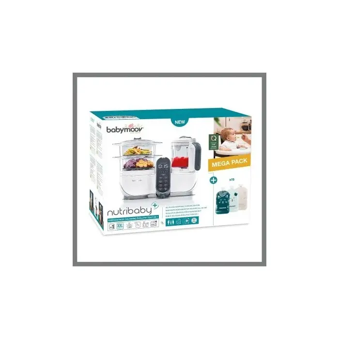 Babymoov Nutribaby (+) Robot Cuiseur Multifonctions Blanc + 15