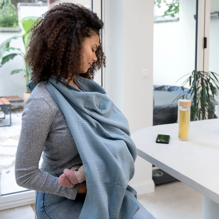 Doomoo La cape d'allaitement Mom'n Play Bleu Accessoires