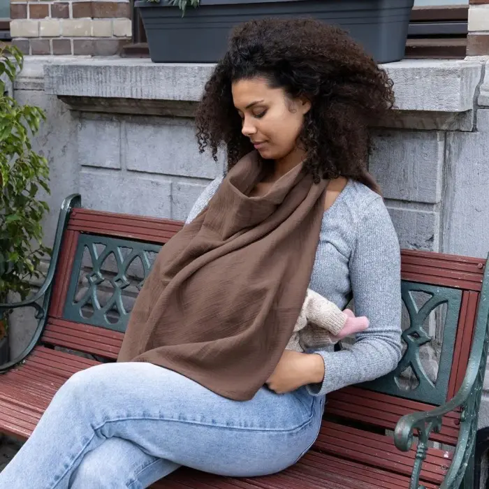 Doomoo La cape d'allaitement Mom'n Play Chocolat Accessoires