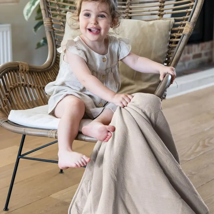 Couverture Doomoo Dream 75x100cm Jersey Sand Couverture -